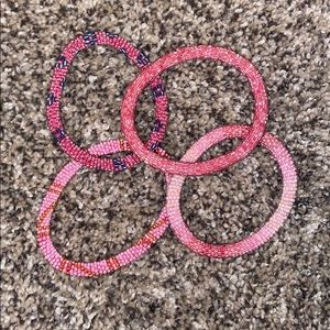 Pink Lily and Laura Bracelets